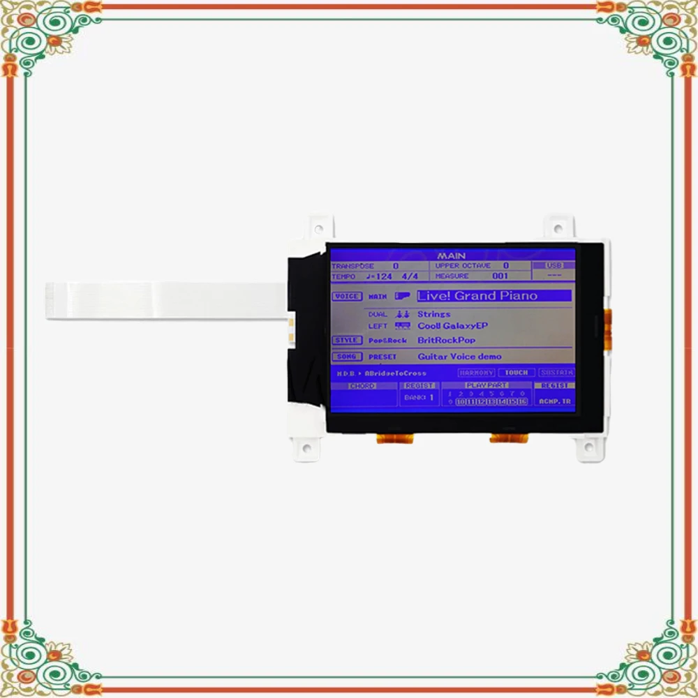 Фото Дисплей LCD для YAMAHA DGX520 DGX620 DGX630 DGX640 Yamaha PSR-S500 PSR-S550 PSR-S650 PSR-S670 MM6 MM8 H3574YD, замена №1