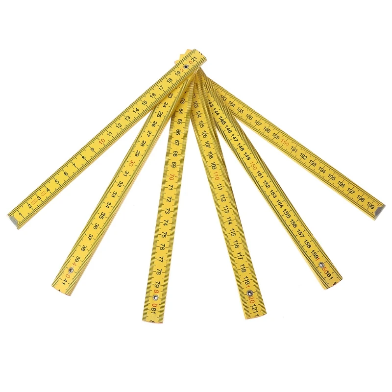 

2 Meters Long Useful and Practical Folding Ruler with Durable Material and Good Color Used for Carpenter's Work