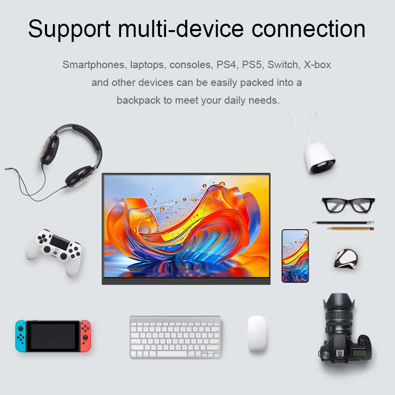 Портативный монитор LANLIPU 1416 дюймов, 100% sRGB, 1200P, IPS, второй экран для телефона, Xbox, Switch, PS45, ноутбука, для игр (art.: 3920dc8eebbb8) - 3920dc8eebbb8