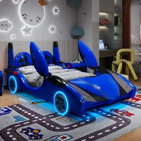 Wholesale children bedroom Kids Race Car Bed Beds Sale Kids Car Shape Bed furniture solid wood frame fashion design