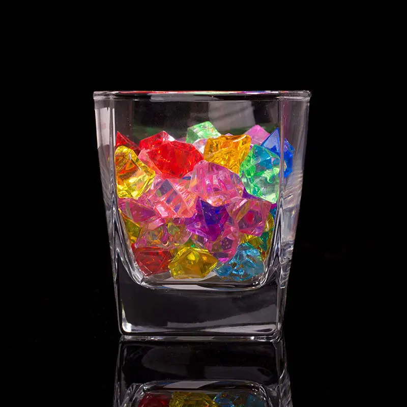 fish tank landscaping acrylic ice cubes transparent simulation colored stone hydroponic vase filler decorative colored stone