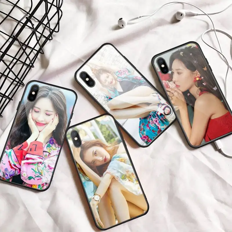 

Sunmi LEE Kpop singer Phone Case Tempered glass For iphone 11 12 13 PRO MAX mini 6 7 8 plus X XS XR