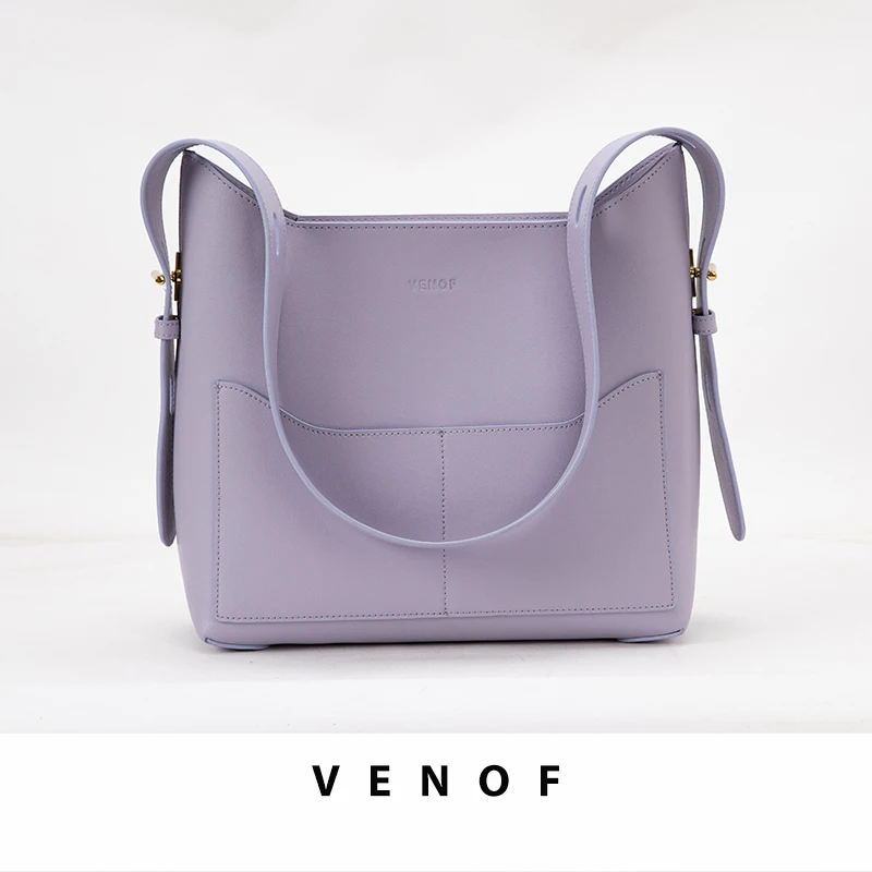 VENOF 2023 Summer Women's Bag Luxury Style Fashion High Textured Handbag Shoulder Compound Bucket All-Match Crossbody Female