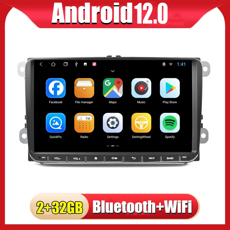 

Android 12.0 MP5 Player Auto Radio For VW PASSAT CC B6 B7 GOLF POLO CADDY TIGUAN Skoda Octavia Car Multimedia GPS Navi