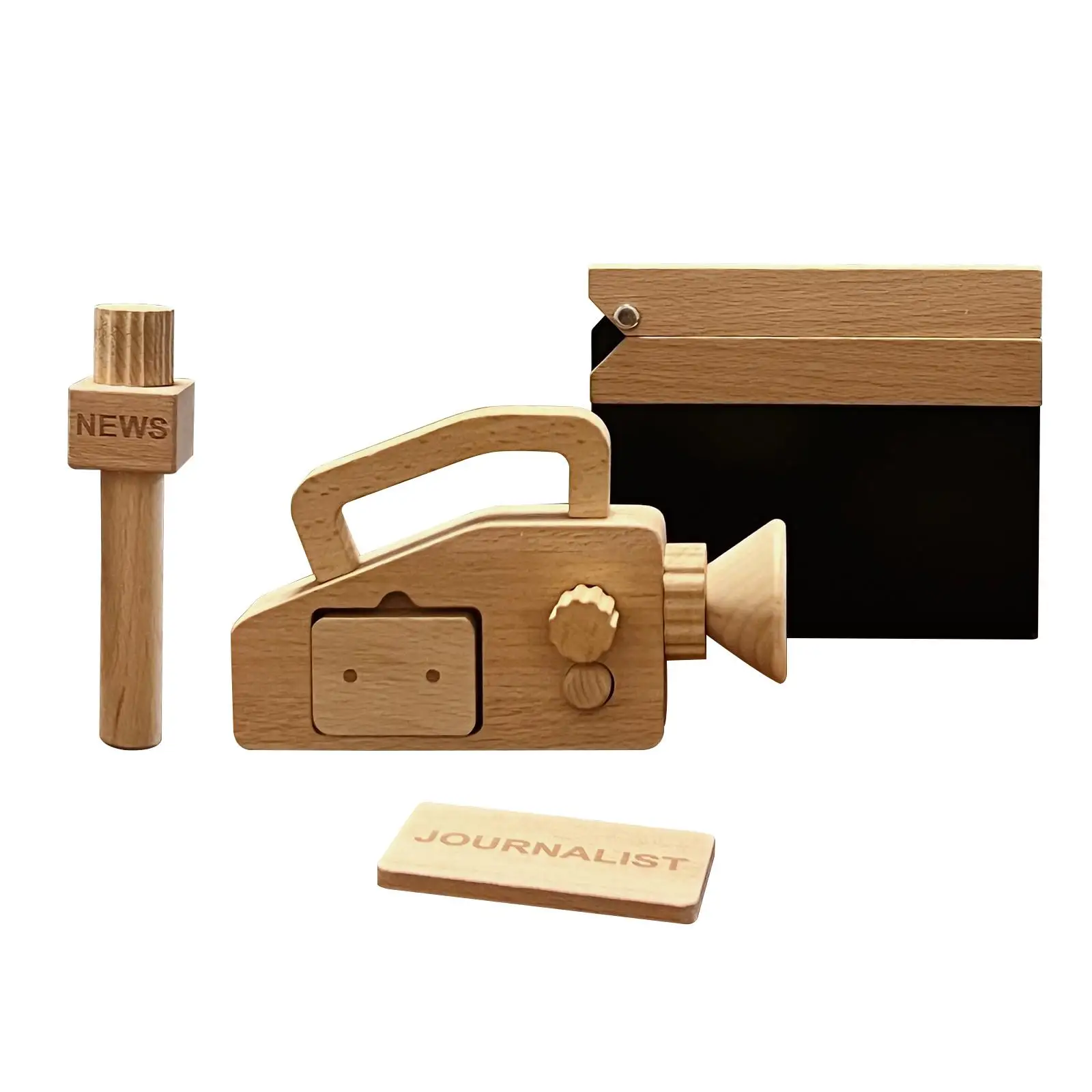 Journalist Pretend Play New Year Gifts Role Props Educational Toy for Boys Girls Children Imagination Develop Social Skill |