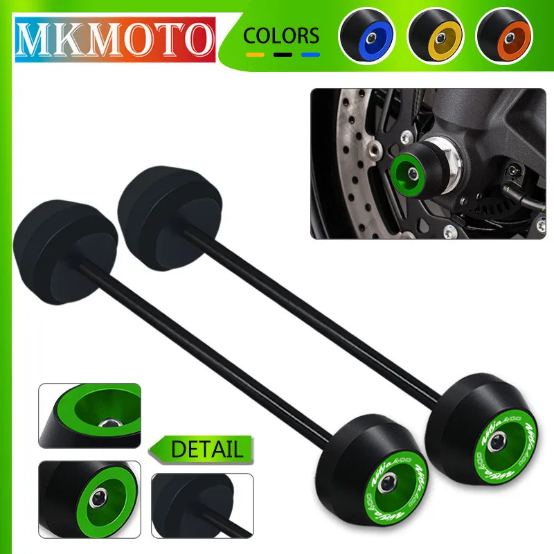 2024 защита от падения для NINJA 400 13-16 NINJA650 06-17 NINJA1000 11-24 мотоциклетная ось вилки