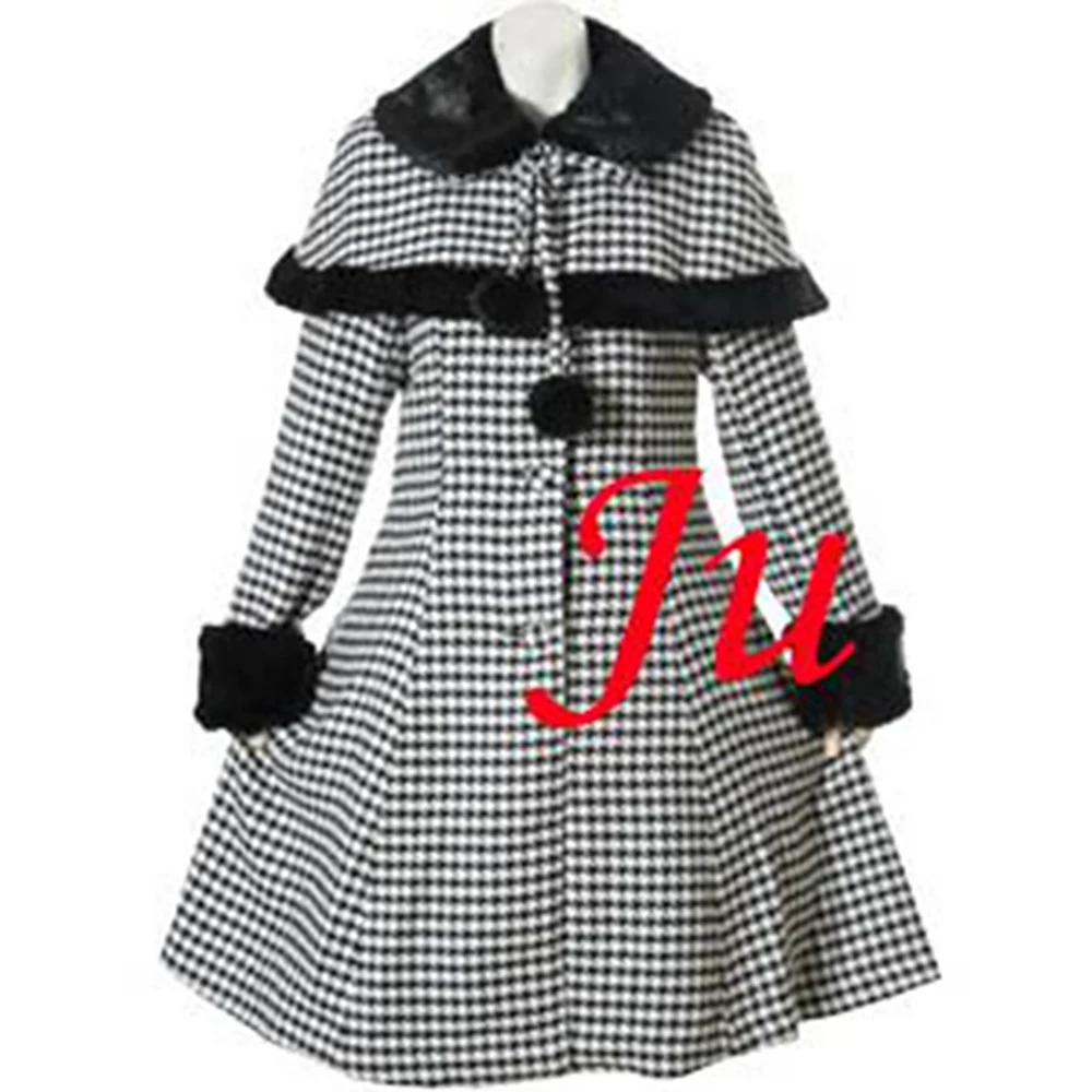 

Шерстяная накидка-накидка для костюма Готическая Лолита панк [CK899]