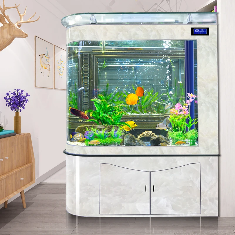 

Боковой фильтр с пулями для аквариума, разделительные экраны для гостиной, большой пол, Интеллектуальный экологический нижний фильтр для аквариума