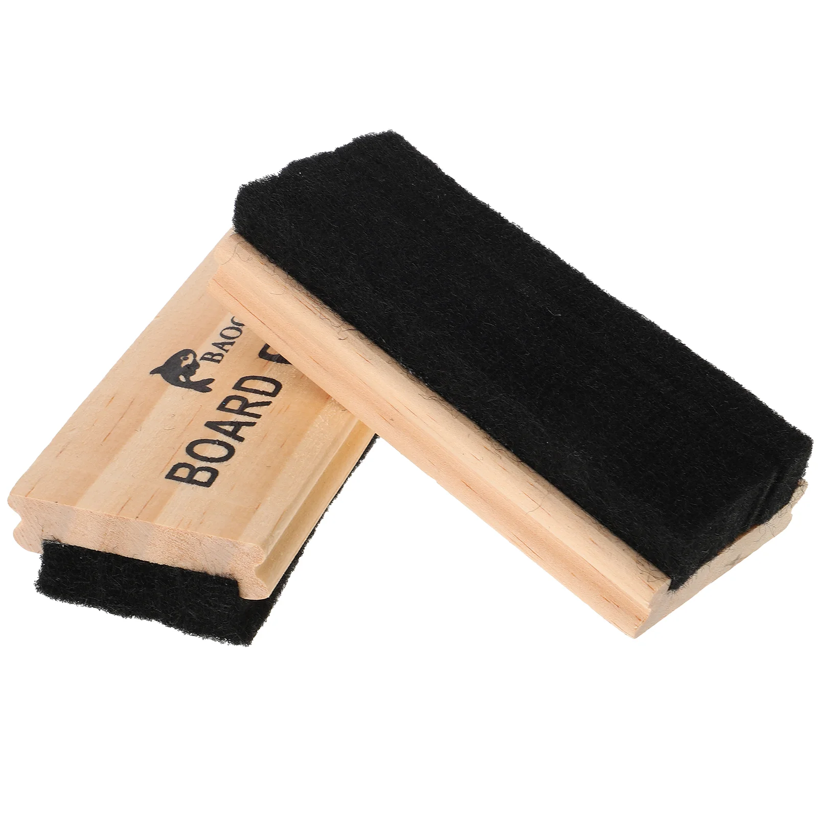 

2Pcs Felt Chalkboard Eraser Dustless Wood Blackboard Eraser Whiteboard Eraser Dry Erase Boards for School Office