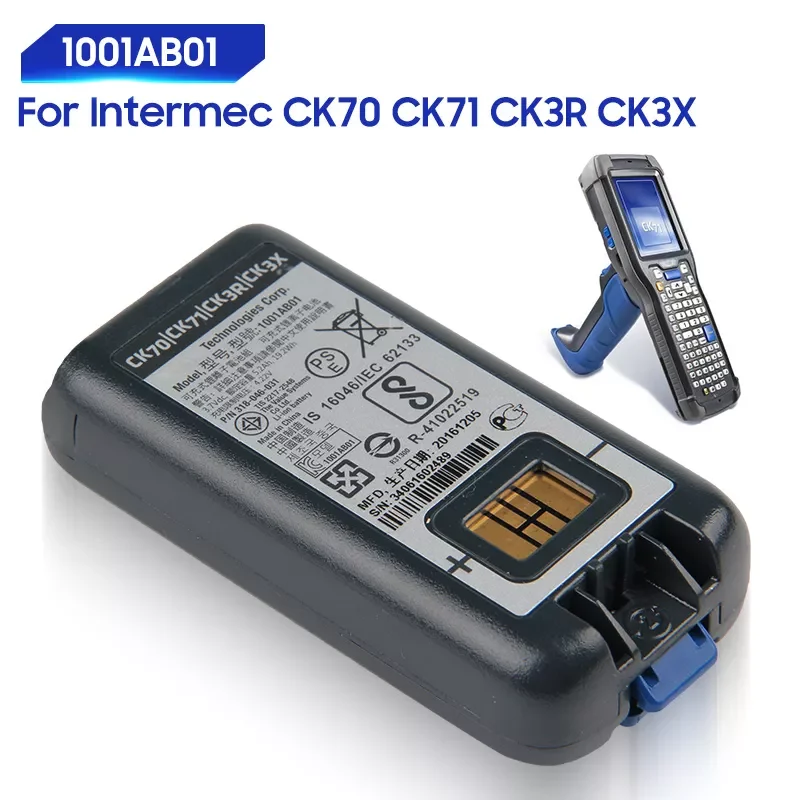 

Оригинальная сменная батарея для Intermec CK70 CK3X CK71 CK3R 1001AB01, Оригинальная батарея 19,2 Втч