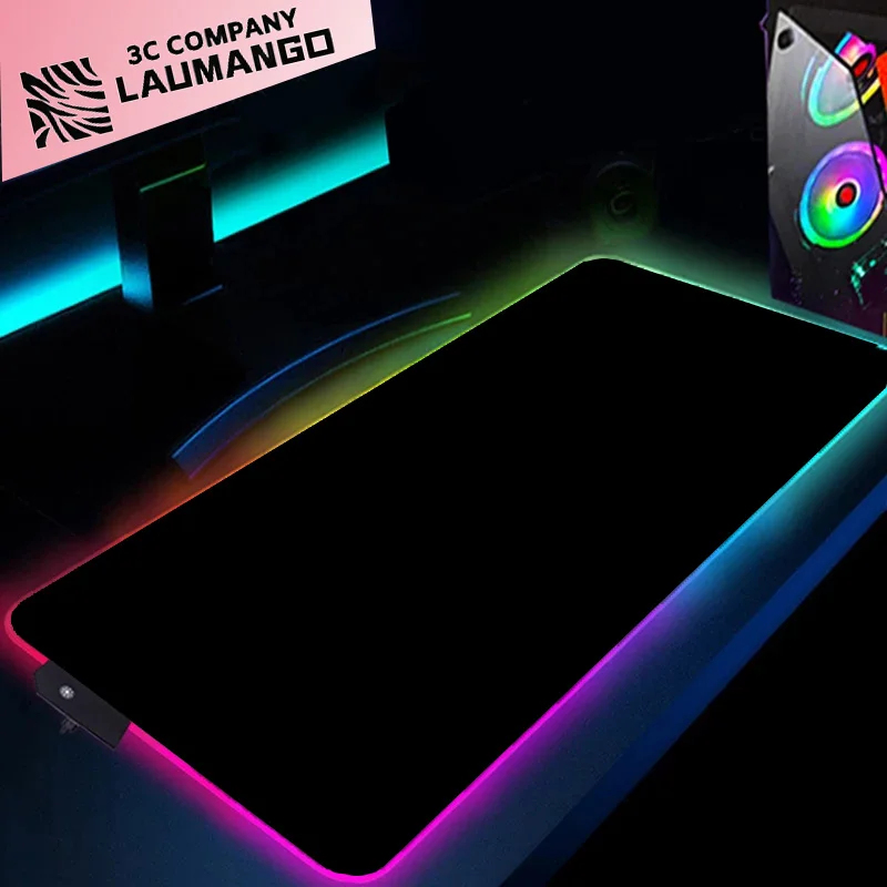 

Настольные аксессуары RGB, планшетофон для геймеров, коврик Xxl, большой скоростной коврик для мыши с рисунком аниме, расширенный игровой ковр...