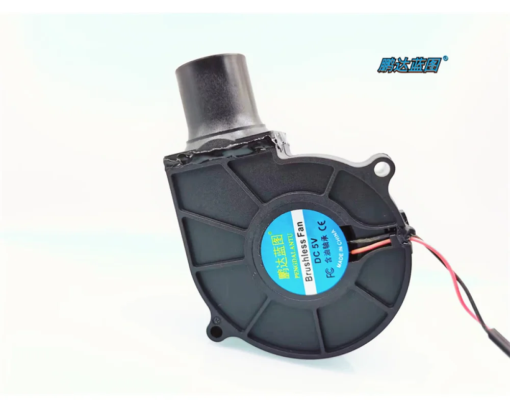 

7530 Round Head 7.5CM BarBecue Furnace Turbine Blower Dual Ball 24V 12V 5V Exhaust Fan 75*75*30MM