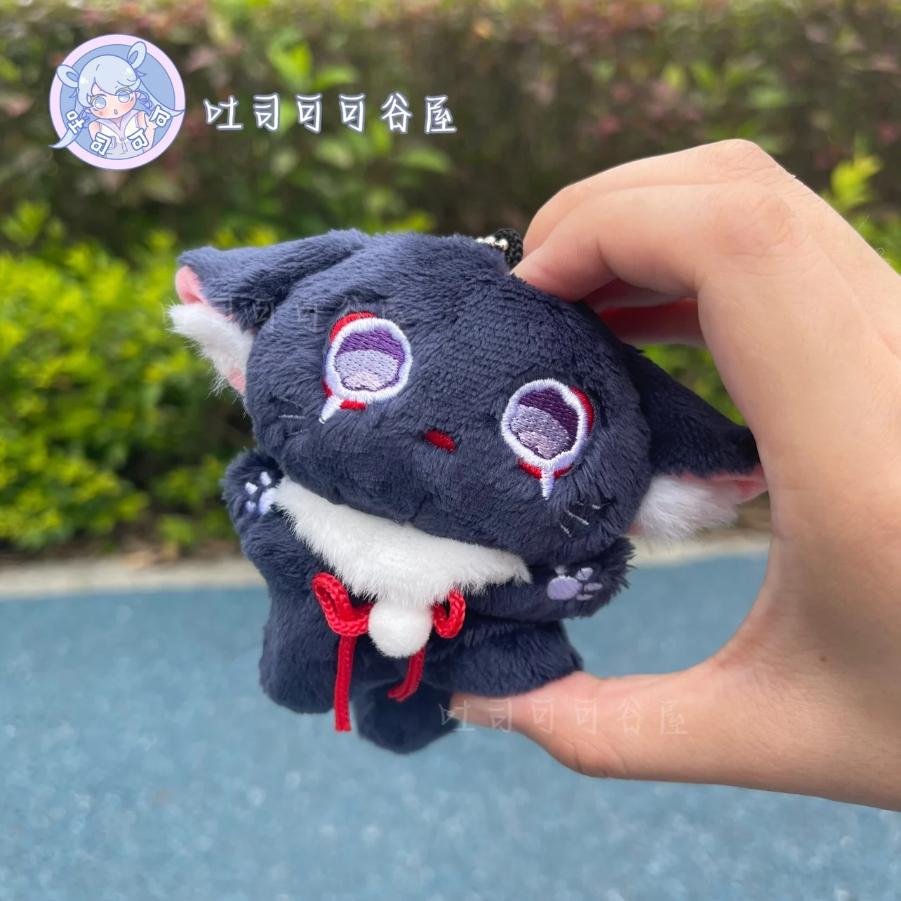 

10cm Mini Plush Cotton Doll Bag Pendant Game Genshin Impact Xiao Balladeer Wanderer Cat Keychain Cosplay Accessories Kawaii