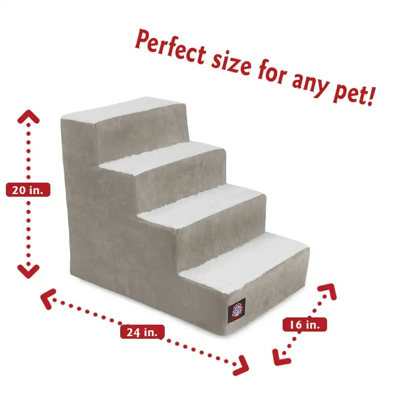 

Pet Stairs 4 Steps Vintage Machine Washable Removable Cover 24" x 16" x 20"