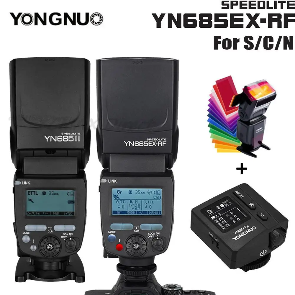 

Yongnuo YN685 YN685EX-RF Camera Flash High-Speed Sync TTL Speedlite for Canon Nikon Sony D750DSLR Camera Flash Speedlite Light
