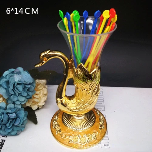 

Bar zinc alloy swan fruit cup drop-resistant fruit cup ktv swan fruit cup