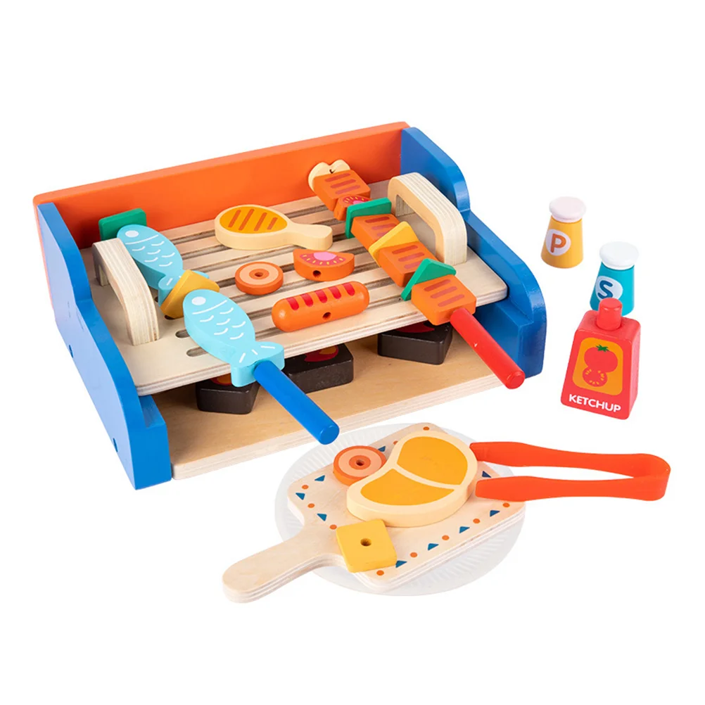 

1 Set Kids Simulated Barbecue Grill Skewer Plaything Parent-child