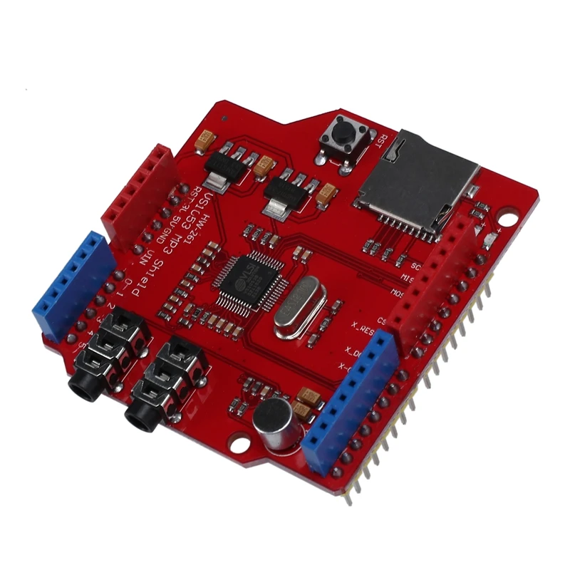 

Стерео аудио mp3-плеер VS1053, щит для декодирования записей, макетная плата, модуль со слотом для TF-карты для Arduino