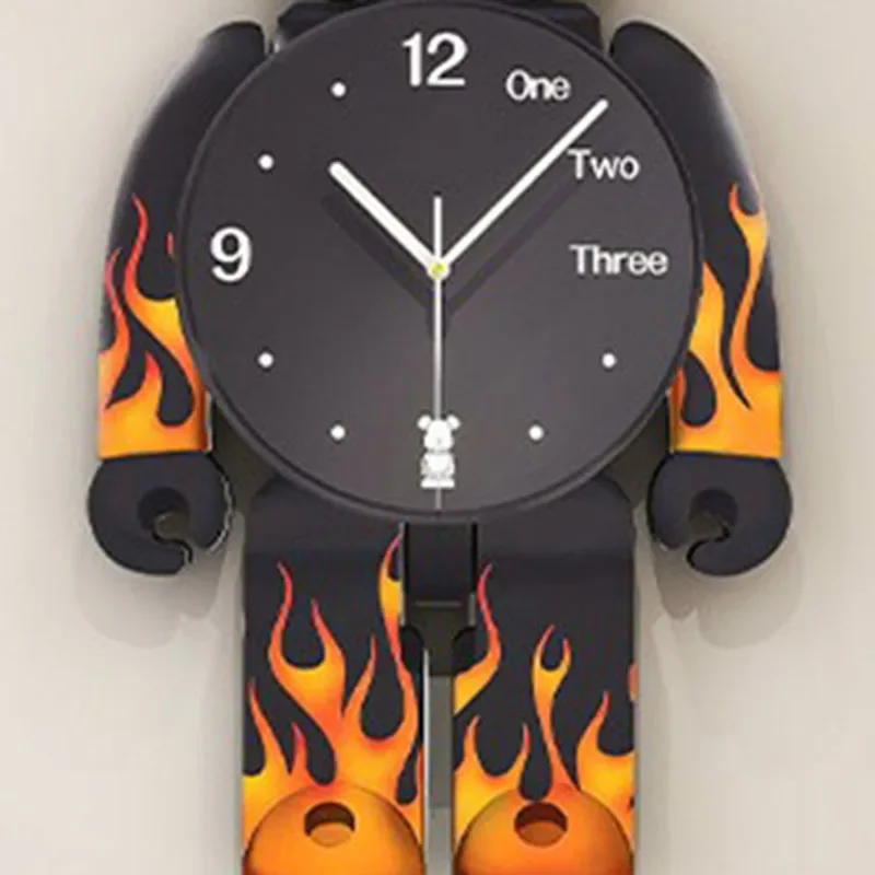 Современные настенные часы простые креативные бесшумные украшения для