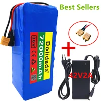 xt60 interface 36v battery 10s4p 72ah battery pack 1000w high power battery 36v72000mah electric bicycle bms 42v charger