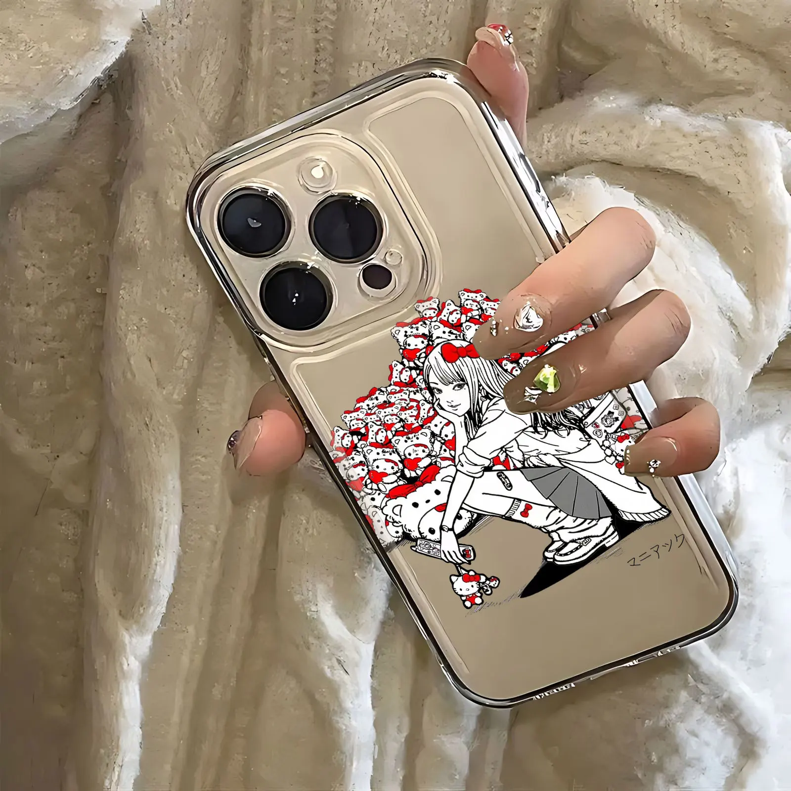 Чехол для телефона Anime Tomie Kawakamis Hello Kittys Samsung A16 A06 A55 A35 A25 A15 A05 A54 A34 A24 A14 A04 A13 A53 A33 Clear TPU