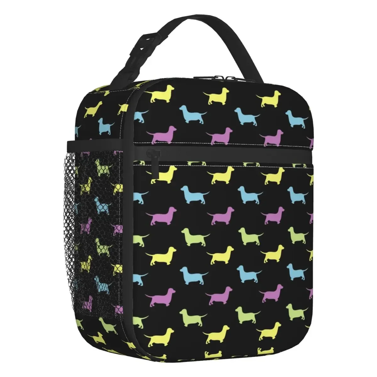 

Dachshund Pattern Resuable Lunch Box Leakproof Wiener Sausage Dog Dackel Cooler Thermal Food Insulated Lunch Bag Kids School