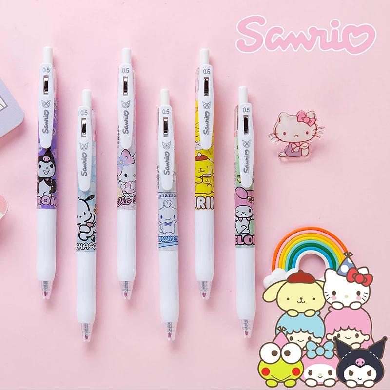 

Sanrio Kawaii Hello Kitty гелевая ручка моя мелодия 6 шт. студент 0,5 мм пулевидный Тип Подпись авторучка мультфильм
