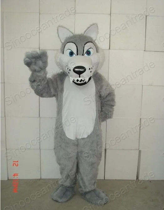 Новый Профессиональный МИЛЫЙ ВОЛК для взрослых костюм-талисман вечерние НКИ