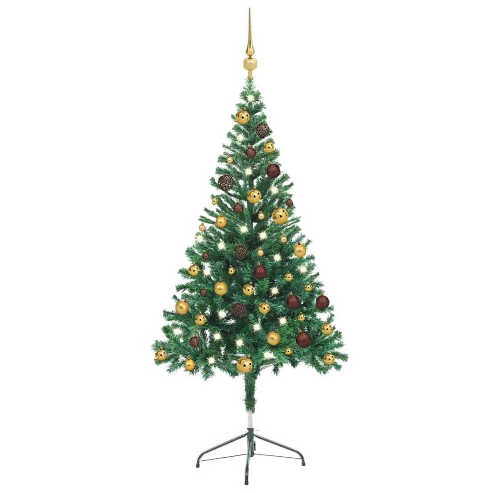 

Artificial Christmas Tree with LEDs&Ball Set 59.1" 380 Branches