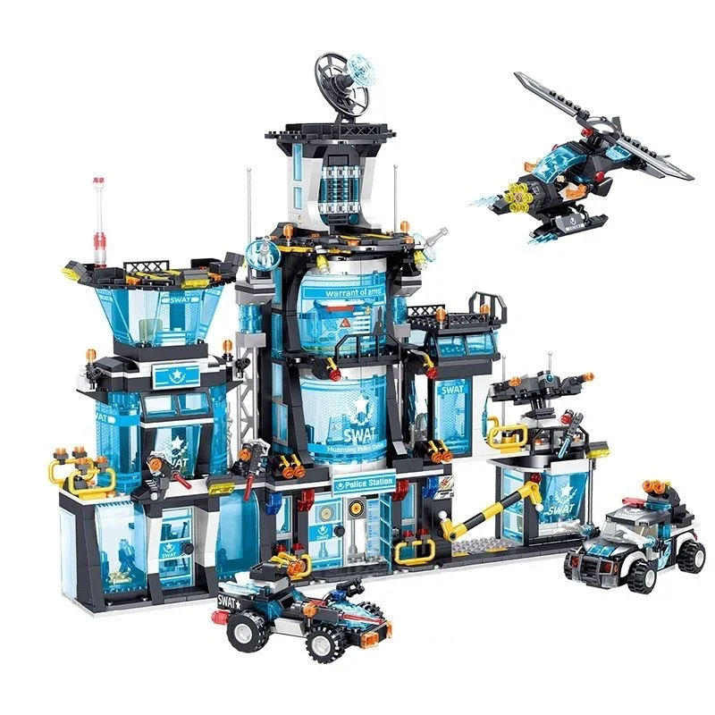 Конструктор полицейский участок Street View конструктор военный спецназ полиция