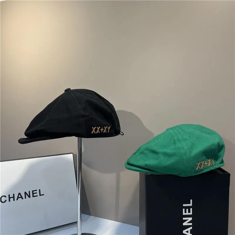 

Early Autumn Forward Hat Japanese Harajuku Wild X-letter Duck Hat Can Be Worn Reversely with Chessboard Inside