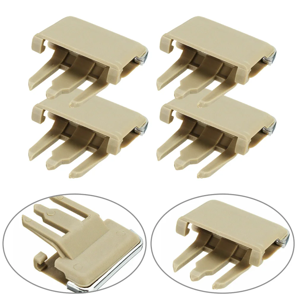 

4PCS Beige Car Vehicle Air Conditioning Vent Louvre Blade Adjust Slice Clip Universal Plastics Beige/black 31.3mm X 34.2mm