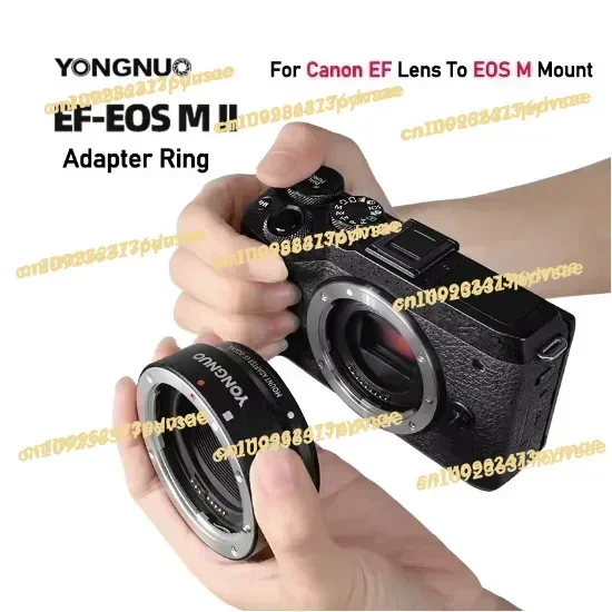 Фото Новый адаптер YONGNUO EFE.OSM II с автофокусом для объективов Canon EOS EF/EF-S на байонет M (EF-M) для камер M2, M3, M5, M6, M10, M50, M100 (модель 2025 года) №1