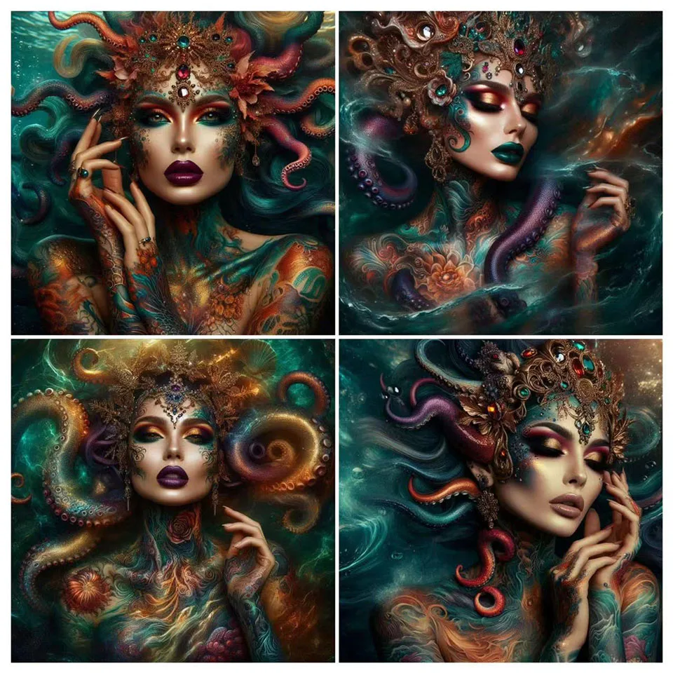 5D DIY полная квадратная алмазная живопись татуировка женская вышивка портрет друг