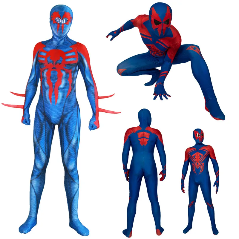 

Superhero 2099 Miguel O'hara Unisex Kids Adult Cosplay Costume Zentai Bodysuit Suit Jumpsuits Halloween Prop