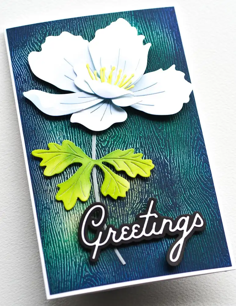 Anemone Цветущий анемон бабочка металлические Вырубные штампы Горячая фольга для