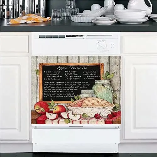 

PASSE Funny Cook Magnetic Kitchen Sticker,Cherry Dishwasher ,Fruit Appliances Magnetic Sticker Decorative Refrigerat