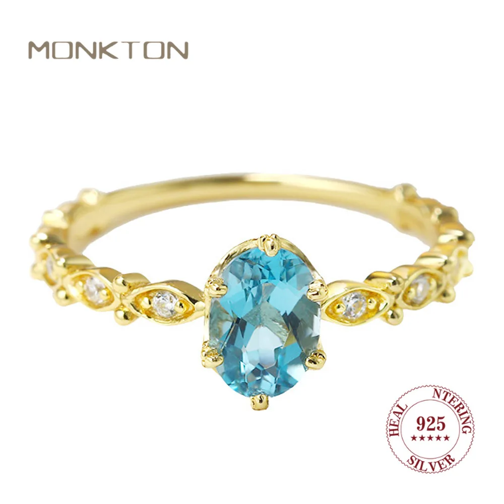 

Женское кольцо из серебра 925 пробы с цирконом в форме яйца