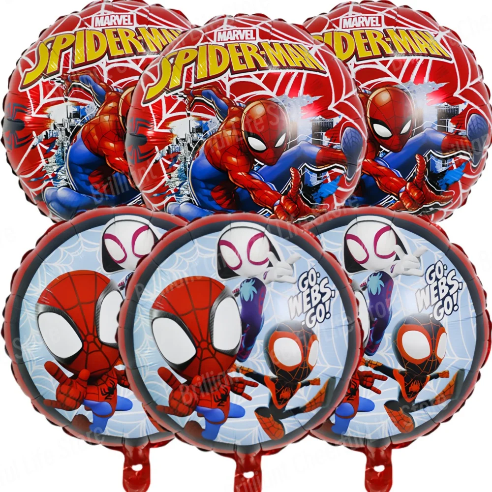 

Набор фольгированных шаров Человек-Паук Disney 18 дюймов 6 шт