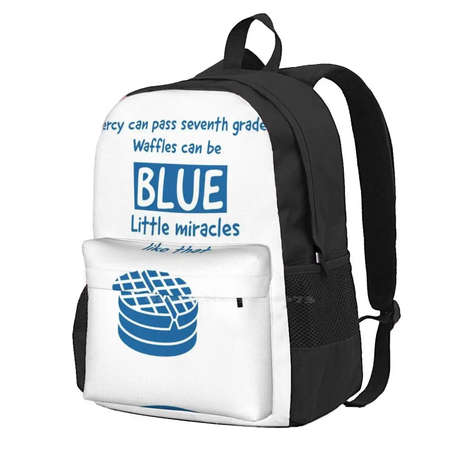 

Дорожный рюкзак для ноутбука Percy Jackson с синей едой, школьные ранцы с синими вафлями, Рик ридан, Салли Джексон