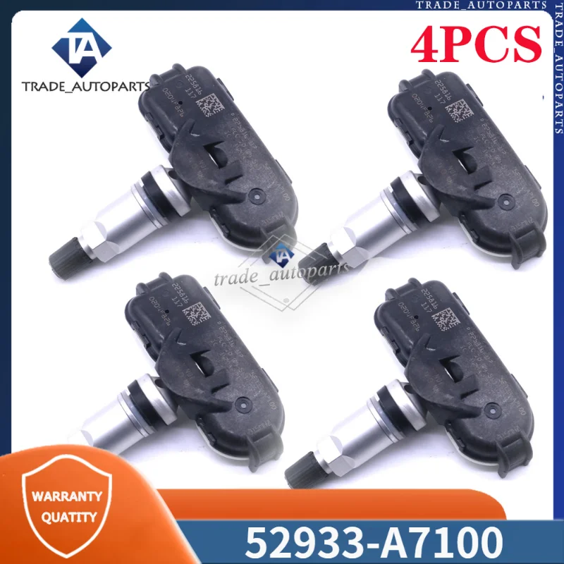Датчик контроля давления в шинах 52933-A7100 52933A7100, 4 шт., для Hyundai Elantra 2017-2017 Kia Forte 2013 МГц