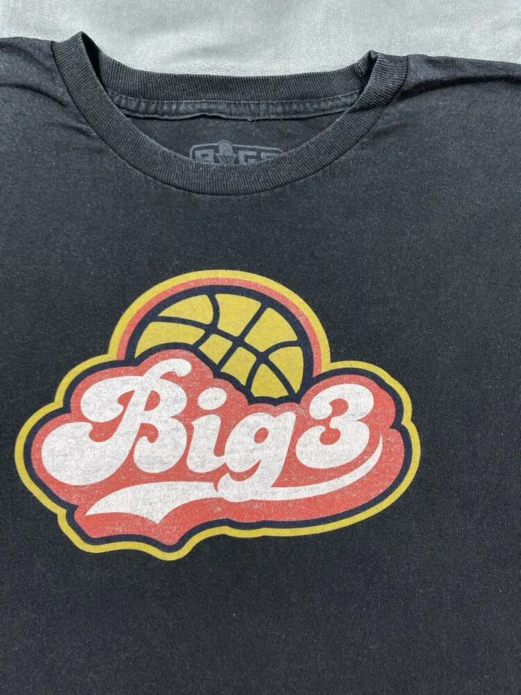 Большая 3 баскетбольная лига ледяной куб 8 команда на задней стороне черная