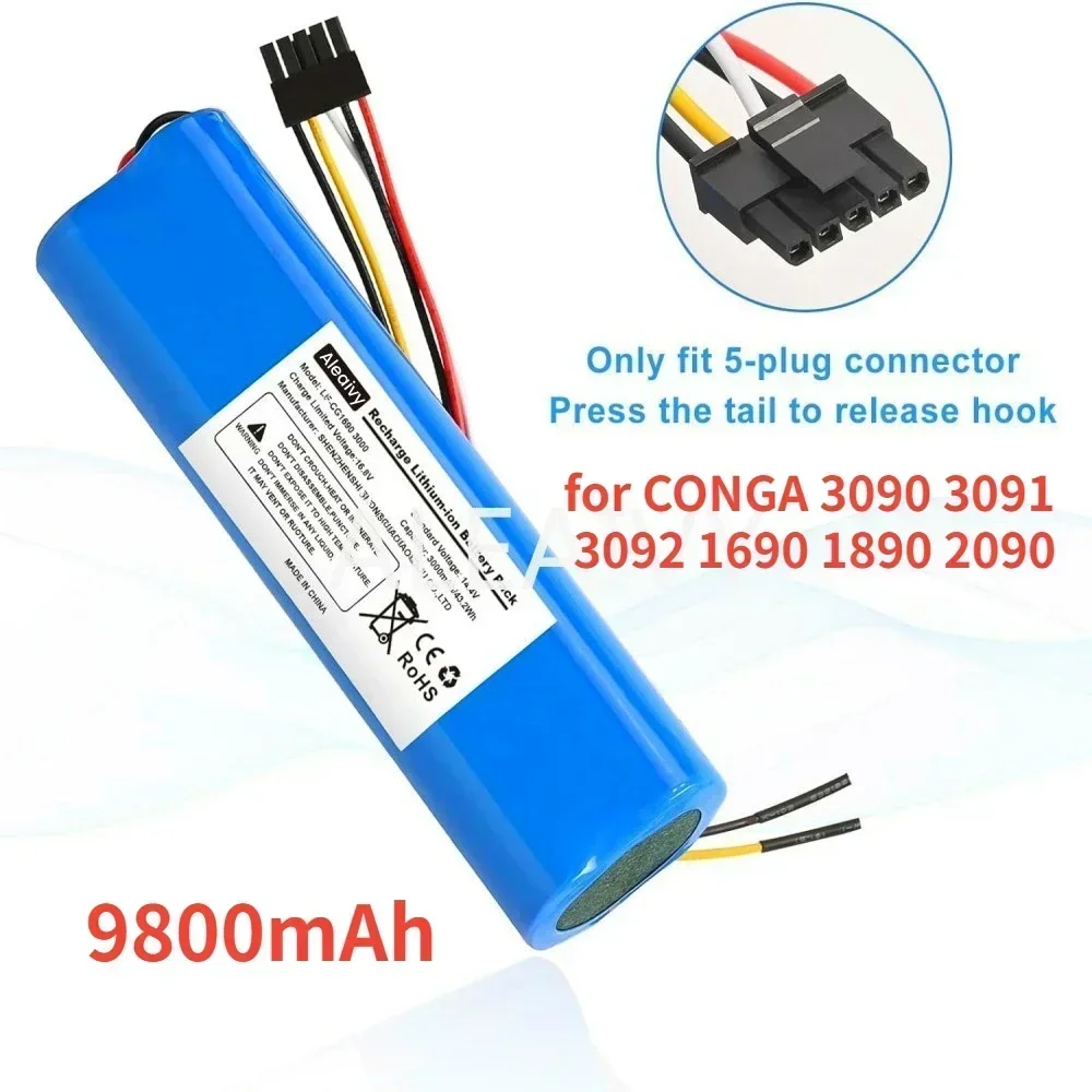 Литий-ионный аккумулятор CECOTEC 9800 мАч для робота-пылесоса 14 4 В