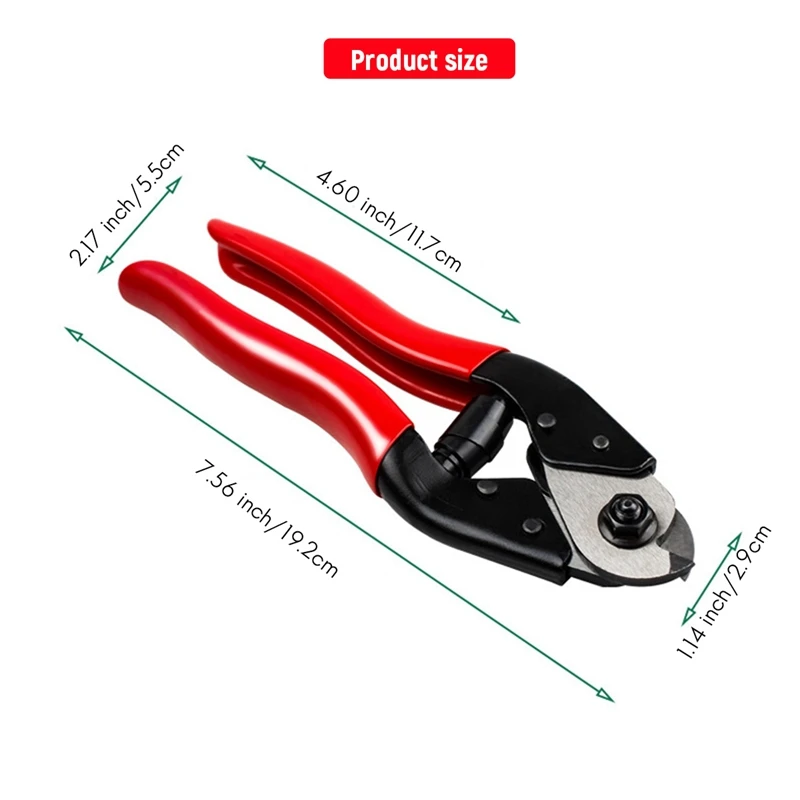 LUWEI 8 Inch Steel Wire Rope Scissors Multifunction Cut Clamp Bolt Cutters Chrome Vanadium Pliers Hand Tools