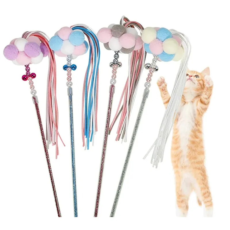 

Tassel Funny Cat Stick Fairy Funny Cat Stick Intimate Interactive Cat Training Artifact Pet Toys Kittens Interactive Cat Toy