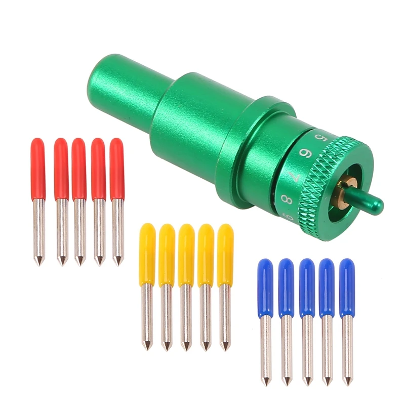 wa 30 45 60 stopni 15 sztuk ostrza plotera do cięcia winylu dla Graphtec Silhouette Cameo 4 Plus Pro Portrait 3 z uchwytem na ostrze