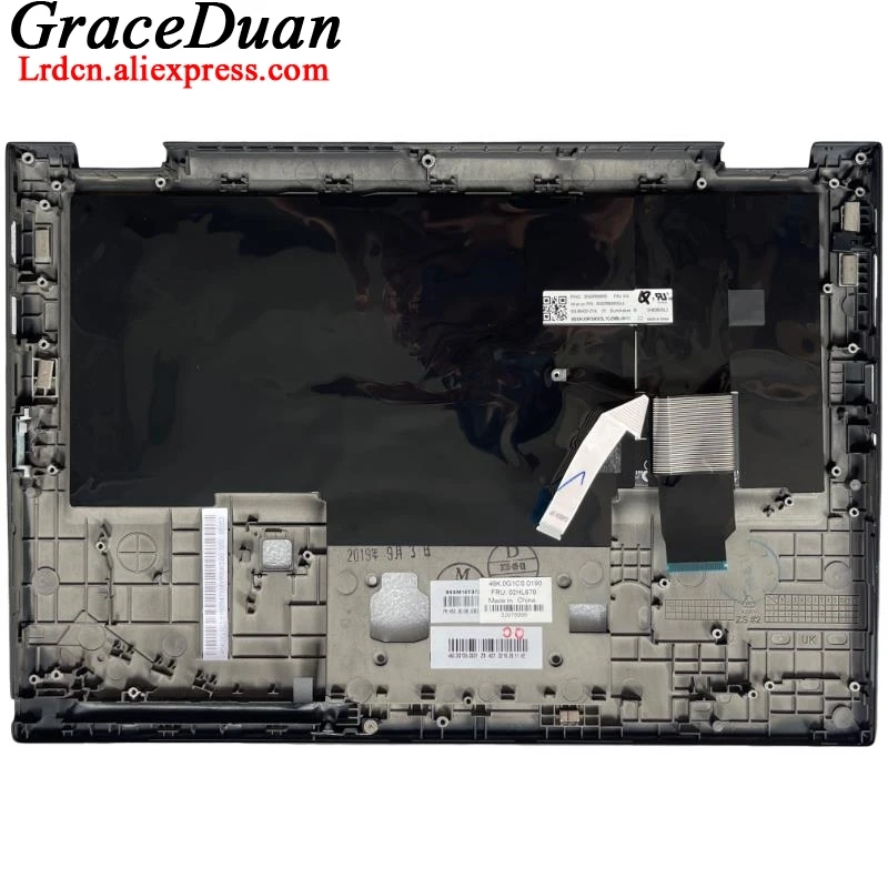 KR корейский черный верхний чехол для клавиатуры упор рук Lenovo Thinkpad X13 Yoga Gen1 G1 5M10Y85894