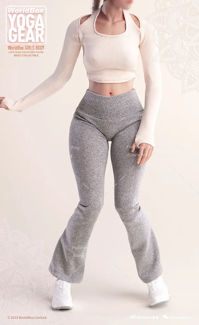 Worldbox 1/6 Женская футболка-солдат эластичные спортивные топы леггинсы для йоги