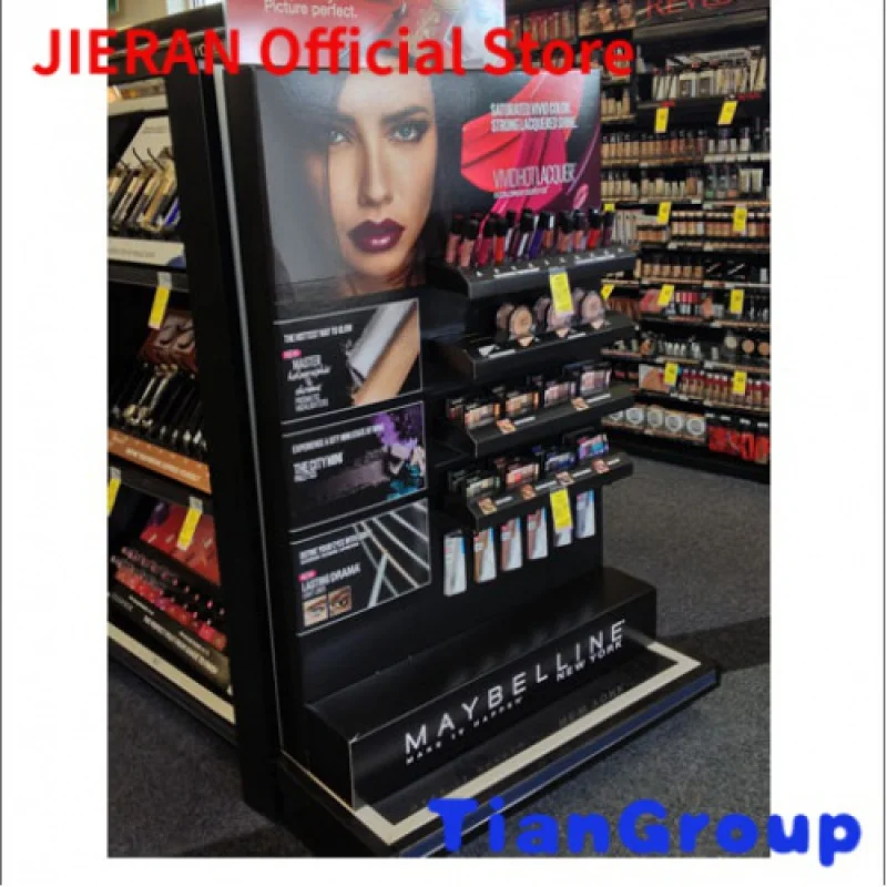 

Рекламная поп гофрированная косметическая картонная полка для супермаркета стенд полка лотки дисплей