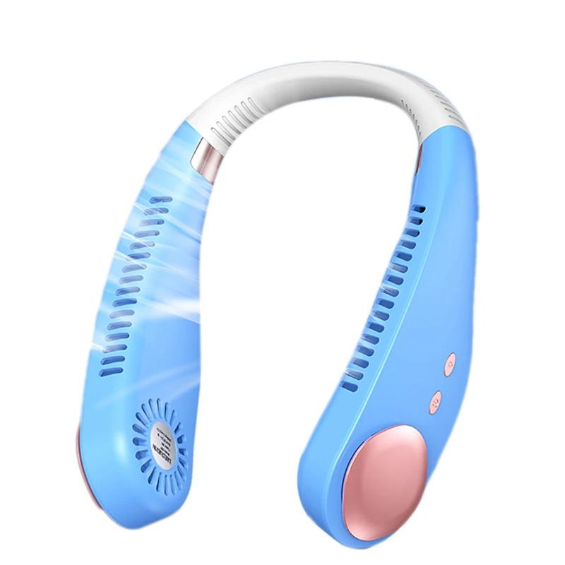 

Безлопастной вентилятор с подвесным шейным вентилятором, перезаряжаемый мини-вентилятор для занятий спортом, для дома и улицы